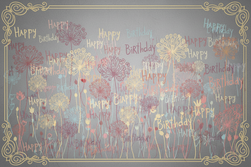 Birthday Card - Framed with Softer Colors