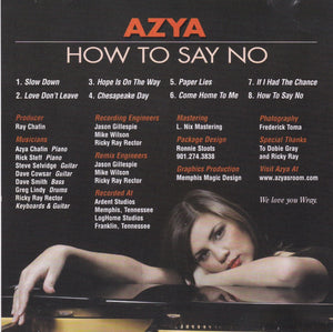 Azya   -  How To Say No -  Digital Download