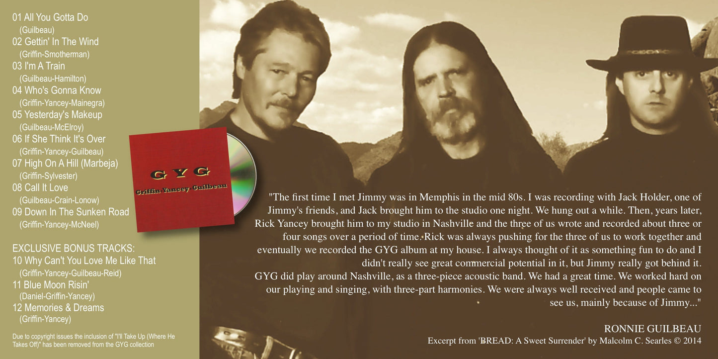 Jimmy Griffin The Archive Series Volume Four GYG Digital Download