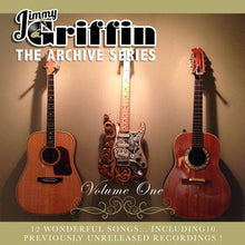  Picture of Jimmy Griffin’s album cover from Wraysong Records with three guitars and green border. 